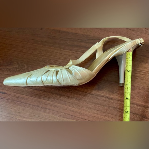 LUVSHOES Women’s Leather Stiletto Heel Beige Size 9 (40) - Picture 7 of 9